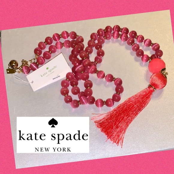 kate spade Jewelry - Kate Spade Pink Swing of Thing Necklace NWT
